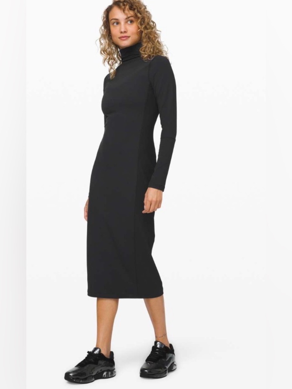 Lululemon W1CGNS 8 or 10 Its Rulu Mock Neck Dress